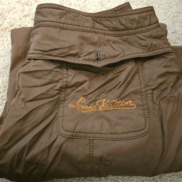 Louis Vuitton Vintage Swooshy Pants Size 38 FR Size 6 US Short - Picture 1 of 4
